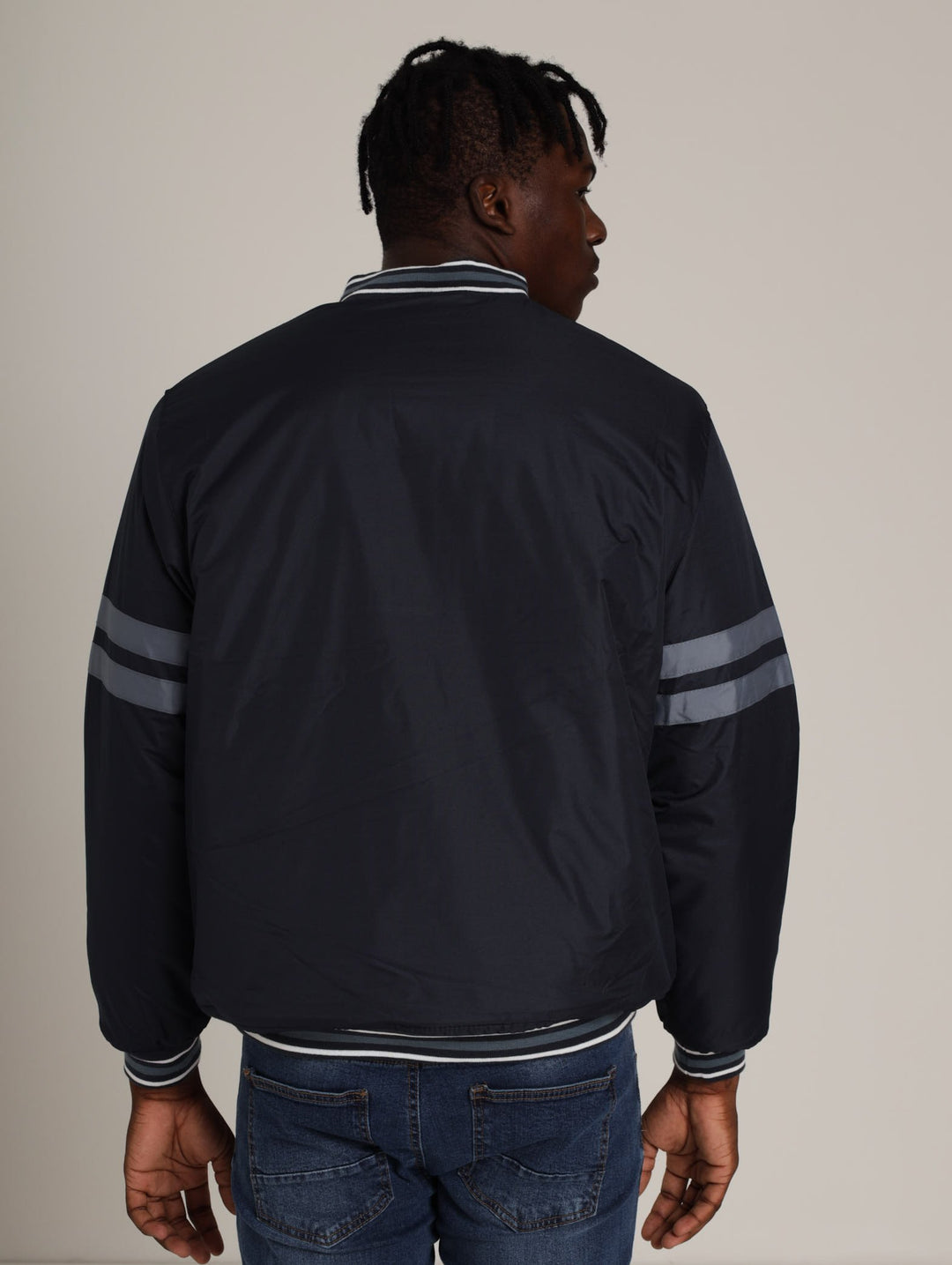 Men's Varsity Jacket - Navy