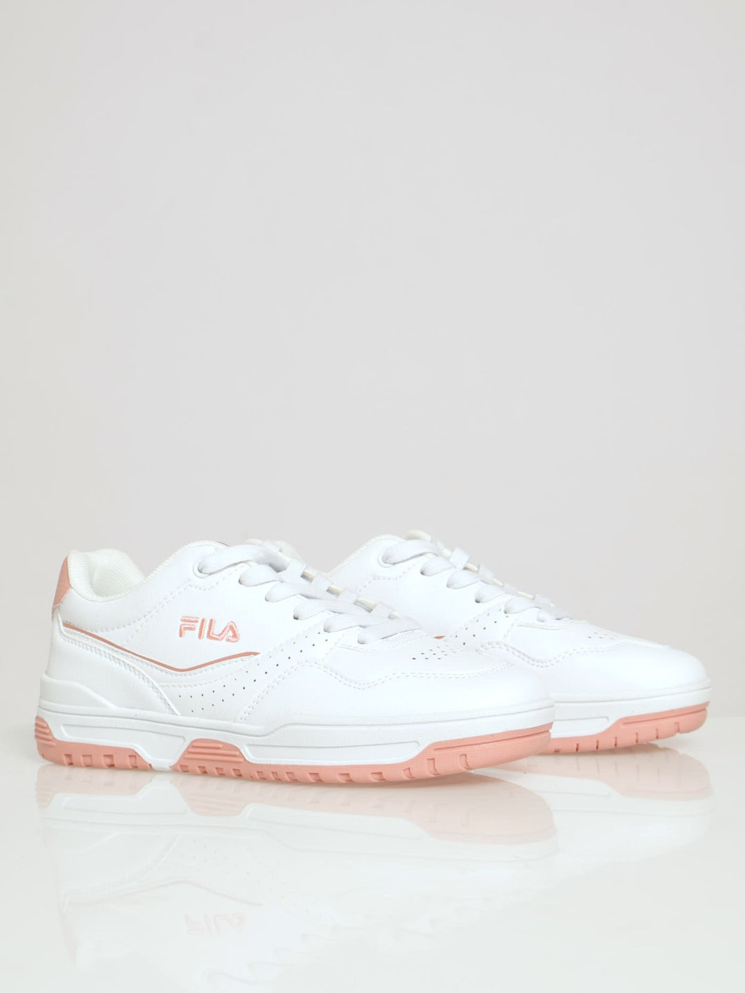 Jenson Lace Up Sneaker - White/Pink