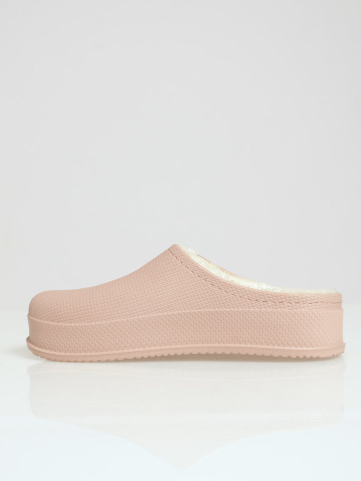 Lined Closed Toe Eva Clog - Dusty Pink