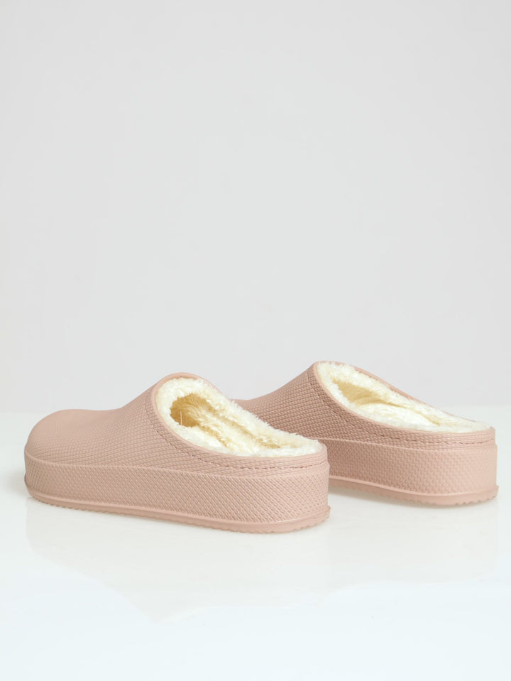 Lined Closed Toe Eva Clog - Dusty Pink