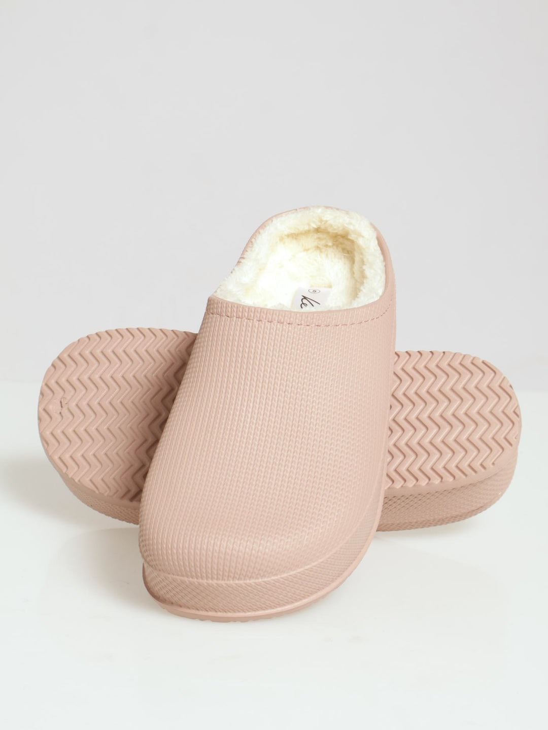 Lined Closed Toe Eva Clog - Dusty Pink
