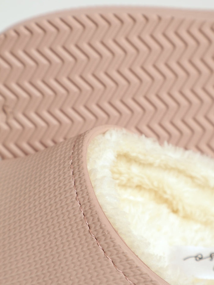 Lined Closed Toe Eva Clog - Dusty Pink