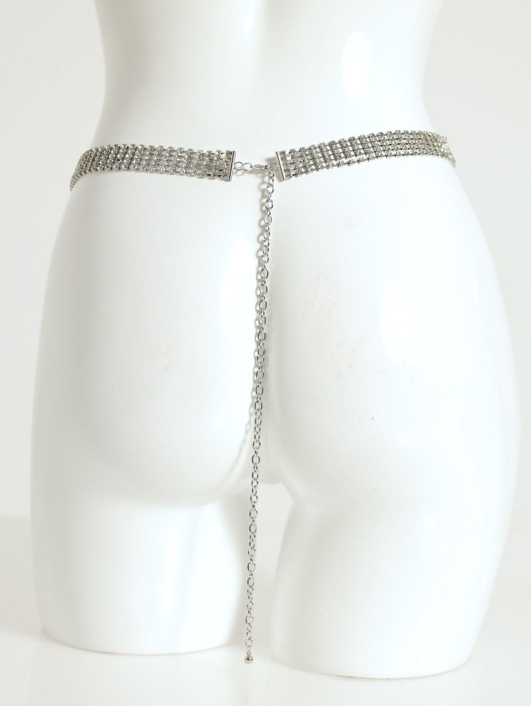 Bling Chain Waist Belt - Silver