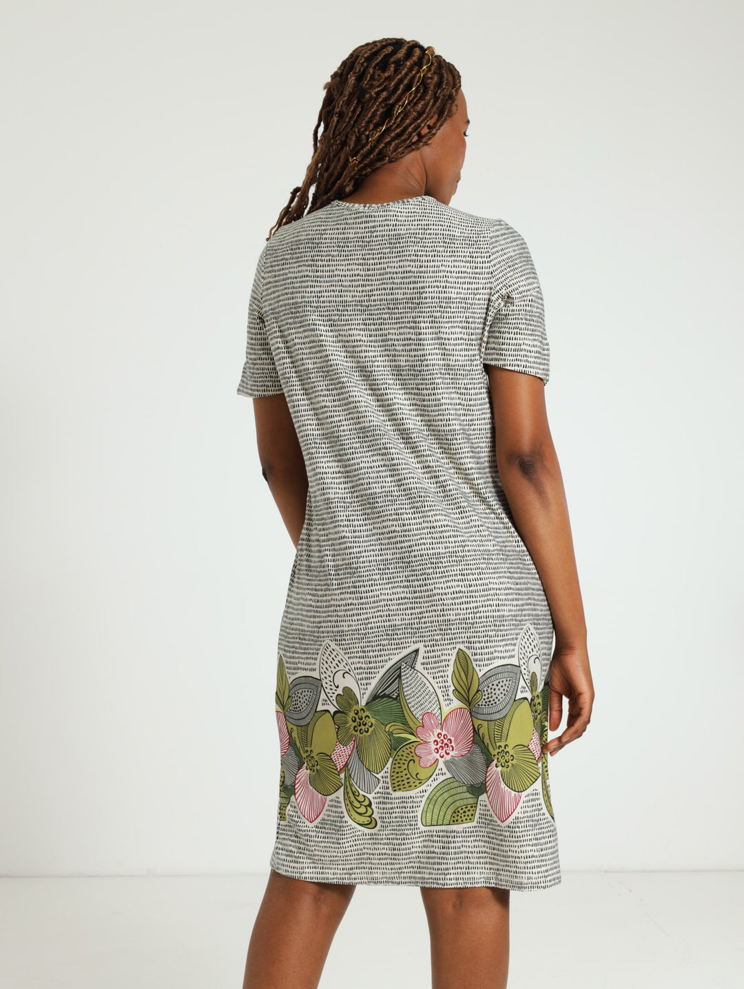 Knit Shift Dress - Brown