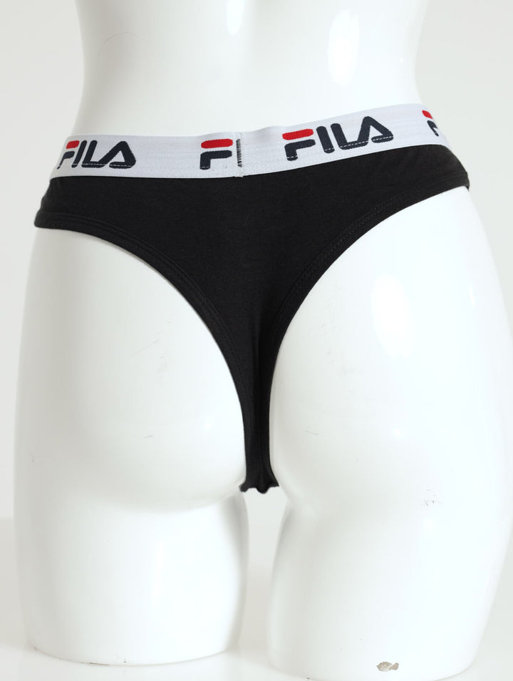 2 Pack Tia Thong - White/Black
