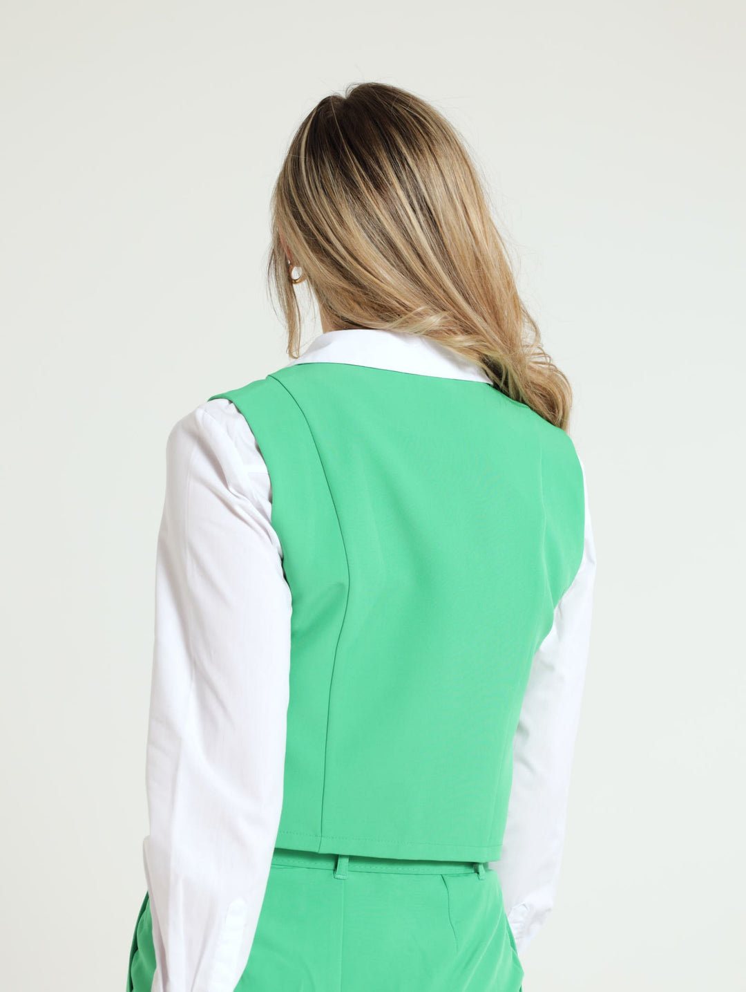 Panelled Waistcoat - Green