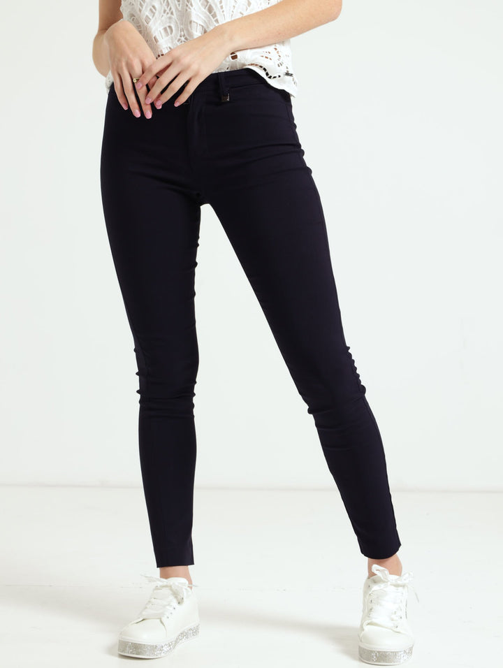 Eresha Mid Rise Trouser - Navy