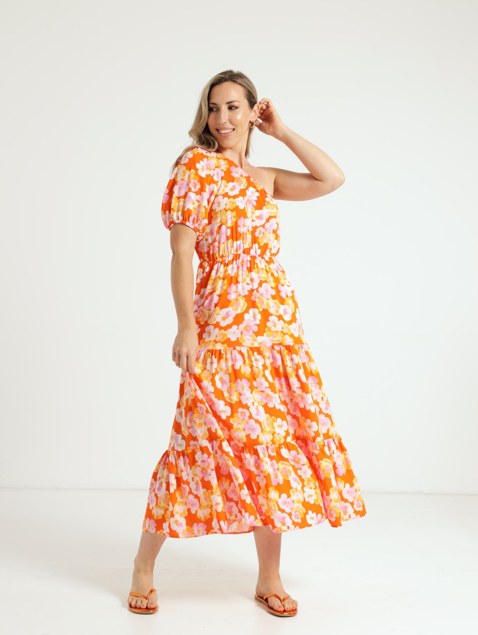 1 Soulder Tiered Maxi Dress – Edgars