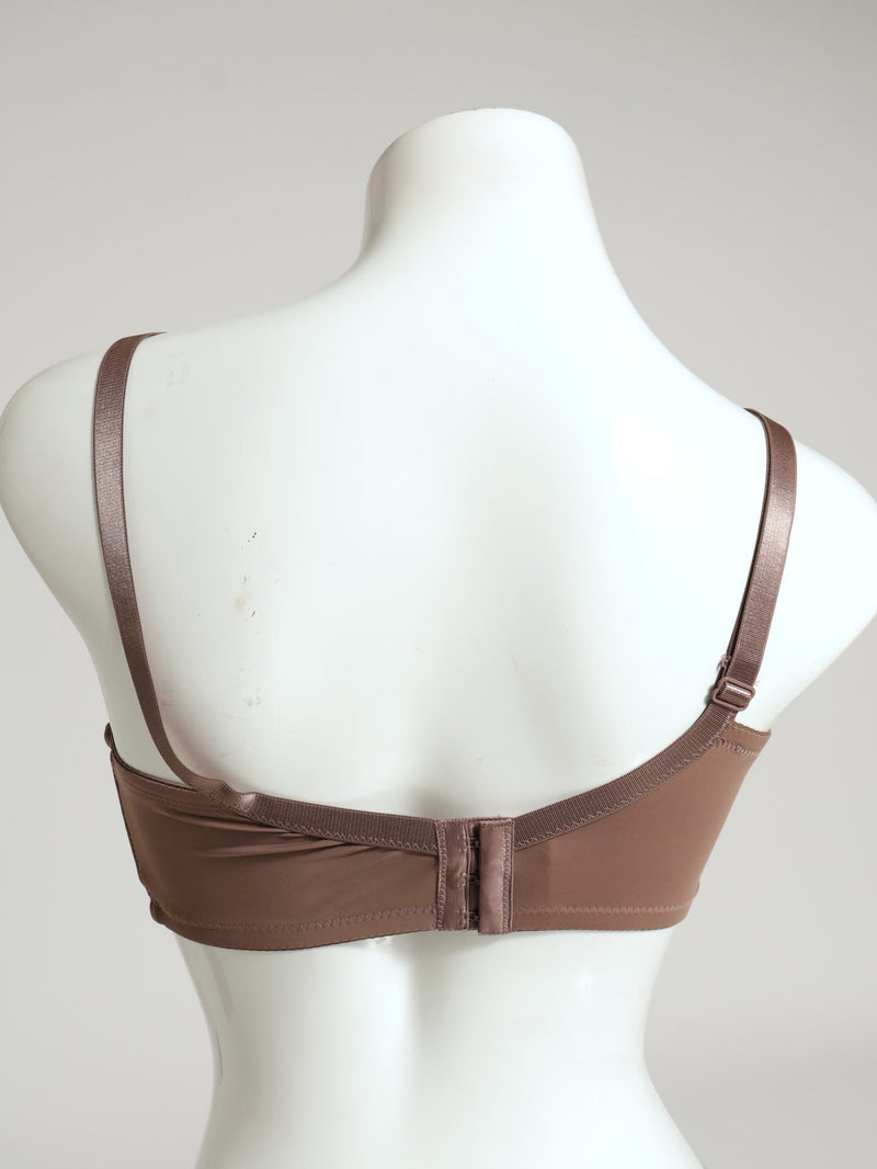 2 Pack Lace Wireless Bra - Mocha/Black