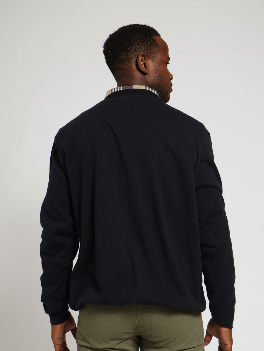 Cotton Cardigan - Navy