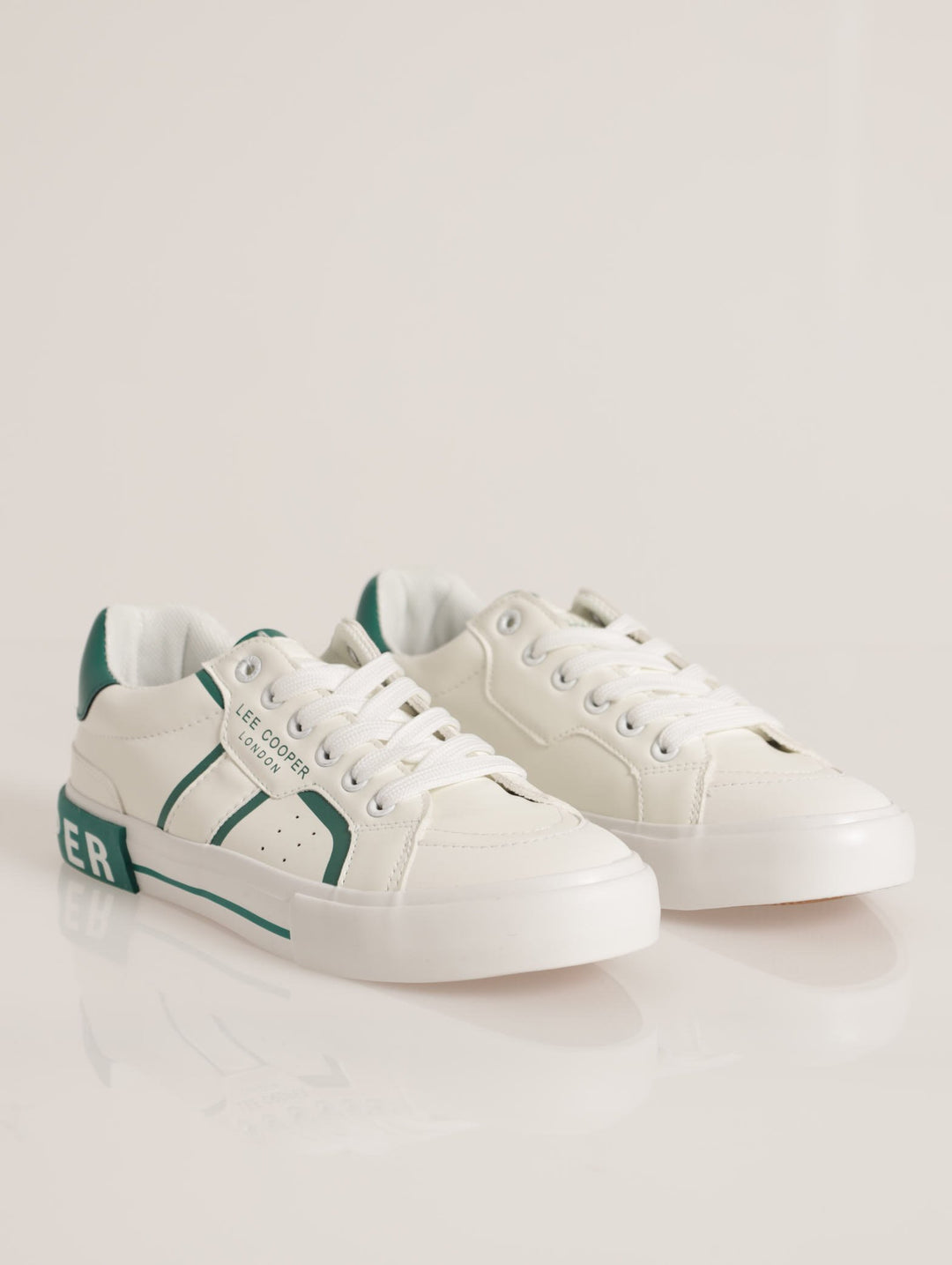 Branded Outsole Sneaker - White/Green