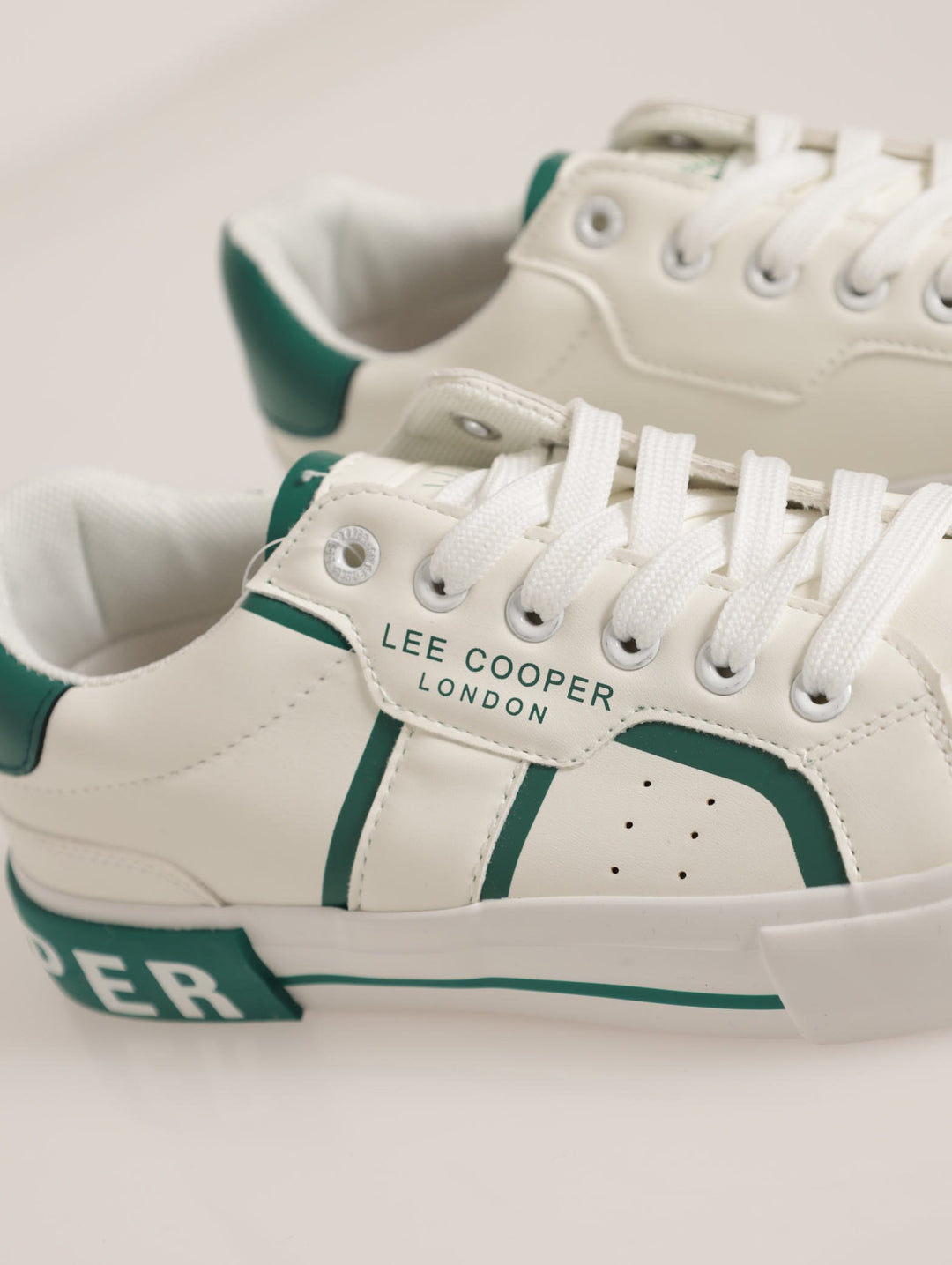 Branded Outsole Sneaker - White/Green