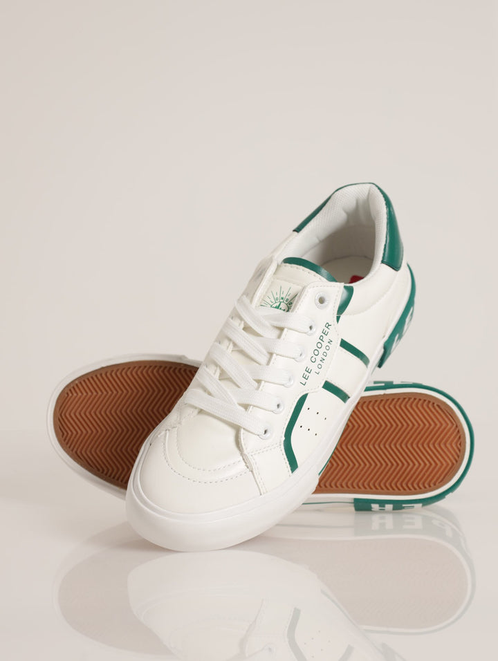Branded Outsole Sneaker - White/Green