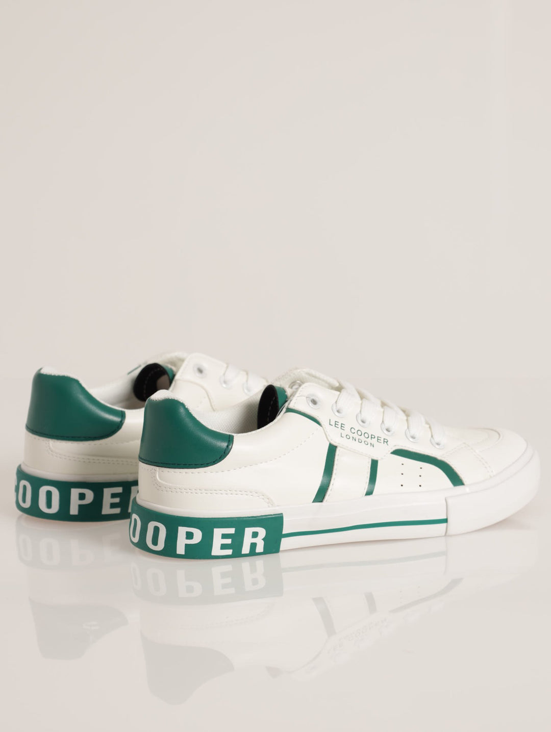 Branded Outsole Sneaker - White/Green