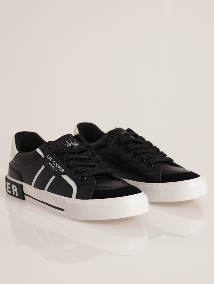 Branded Outsole Sneaker - Black/White