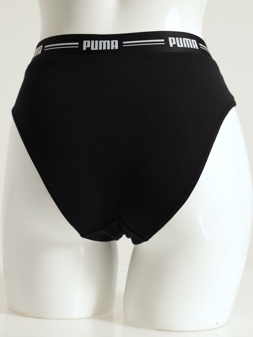 2 Pack V-Shape High Waist Brief Panty - Black