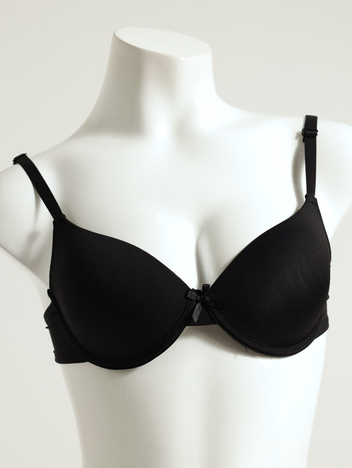 2 Pack Push Up Bra - Mocha/Black