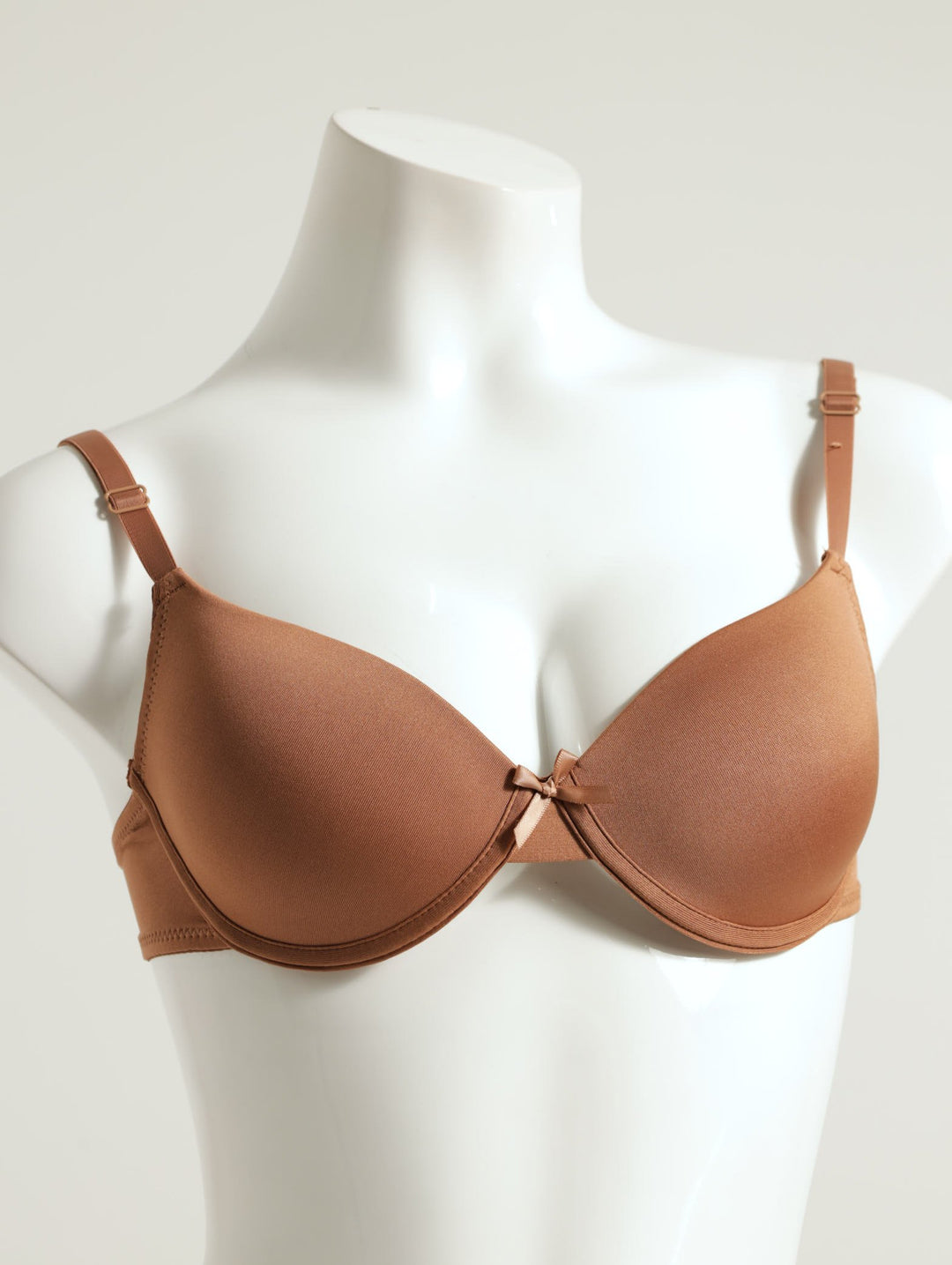 2 Pack Push Up Bra - Mocha/Black
