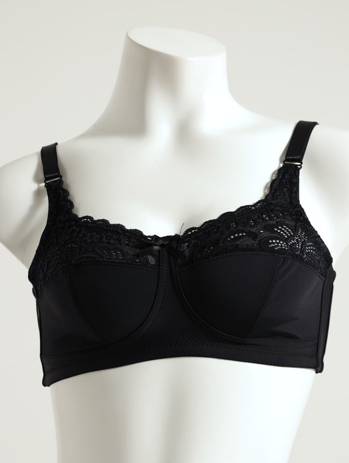 2 Pack Lace Wireless Bra - Beige/Black