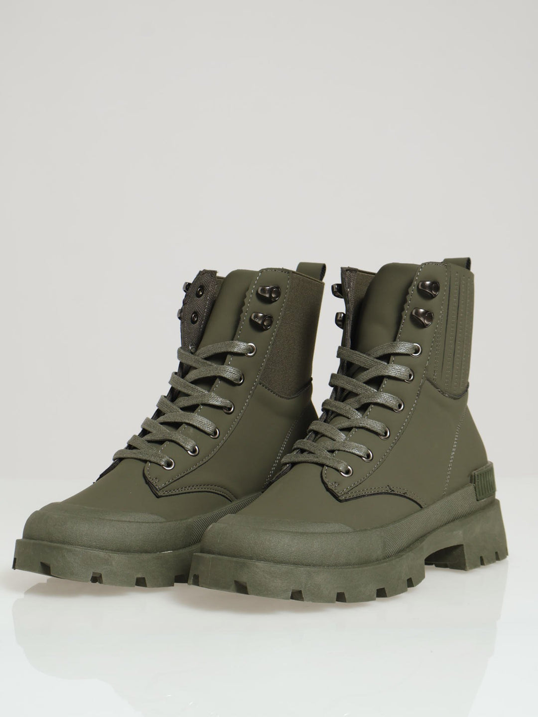 Chunky Hiking Boot - Olive