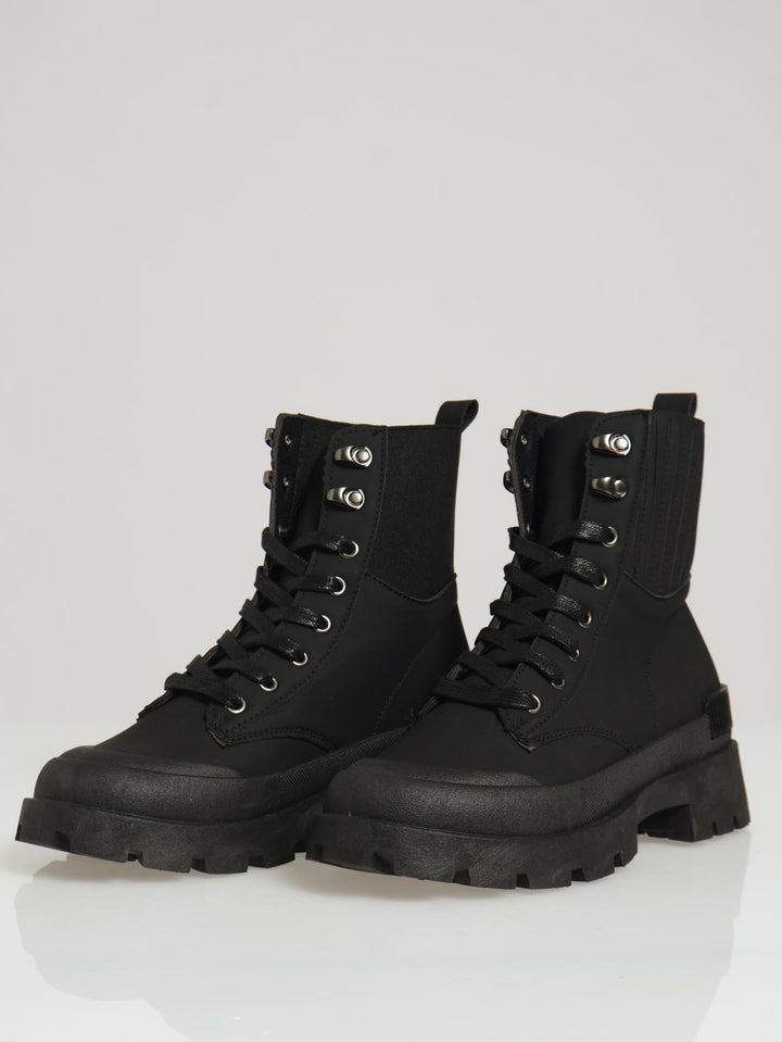 Chunky Hiking Boot - Black