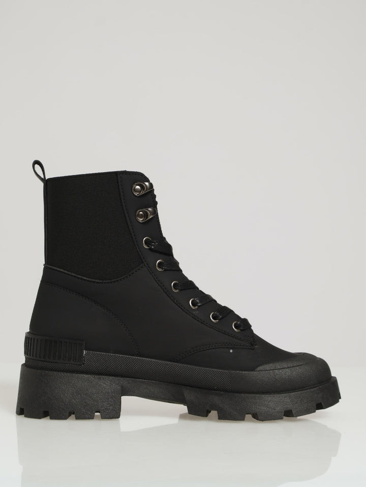 Chunky Hiking Boot - Black