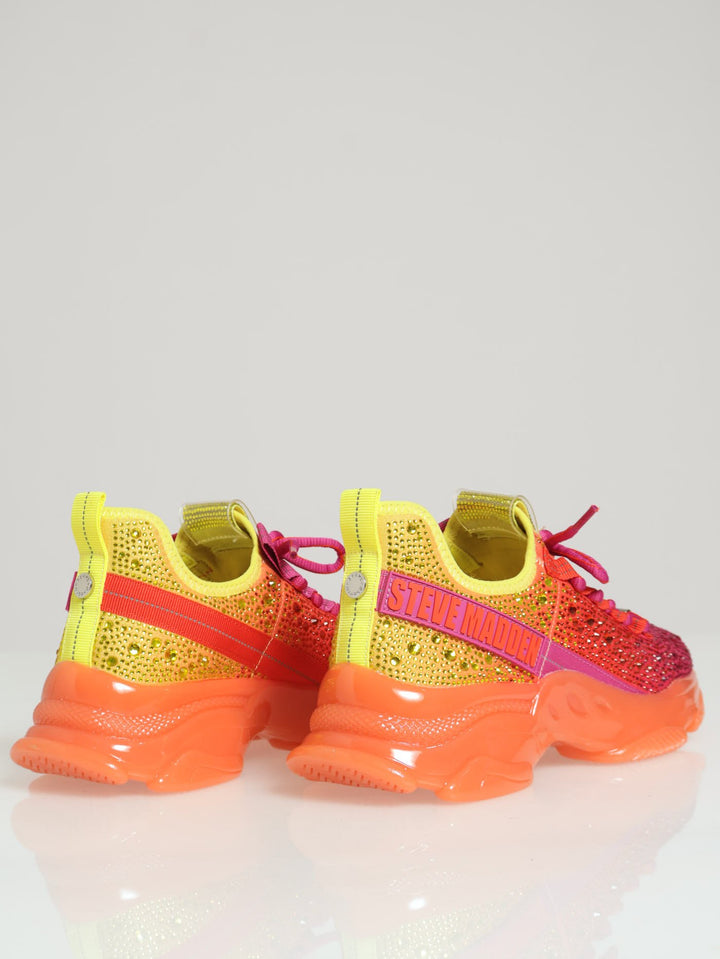 Mistica Embellished Sneaker - Orange