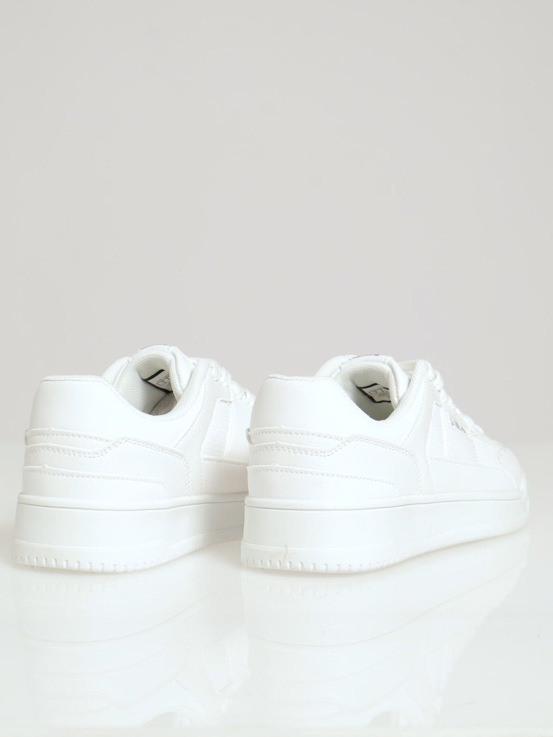 Gemma Platform Panelled Sneaker - White/Grey