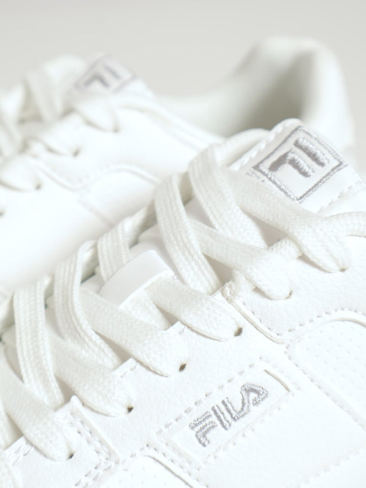 Gemma Platform Panelled Sneaker - White/Grey