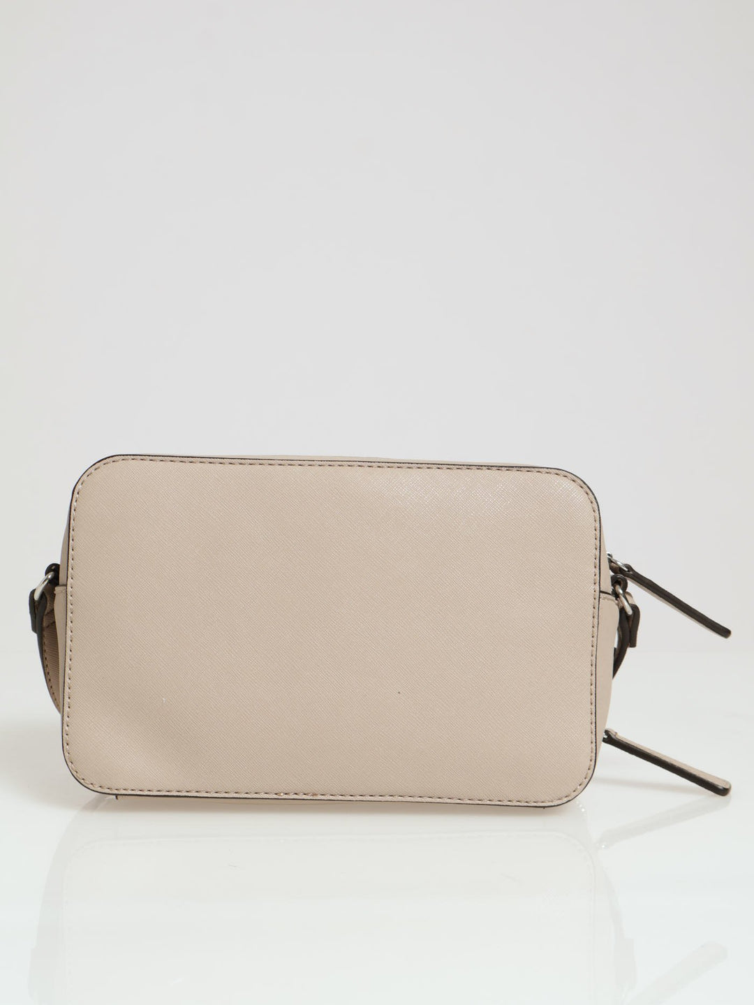 Artemis Mini Double Zip Crossbody Bag - Taupe