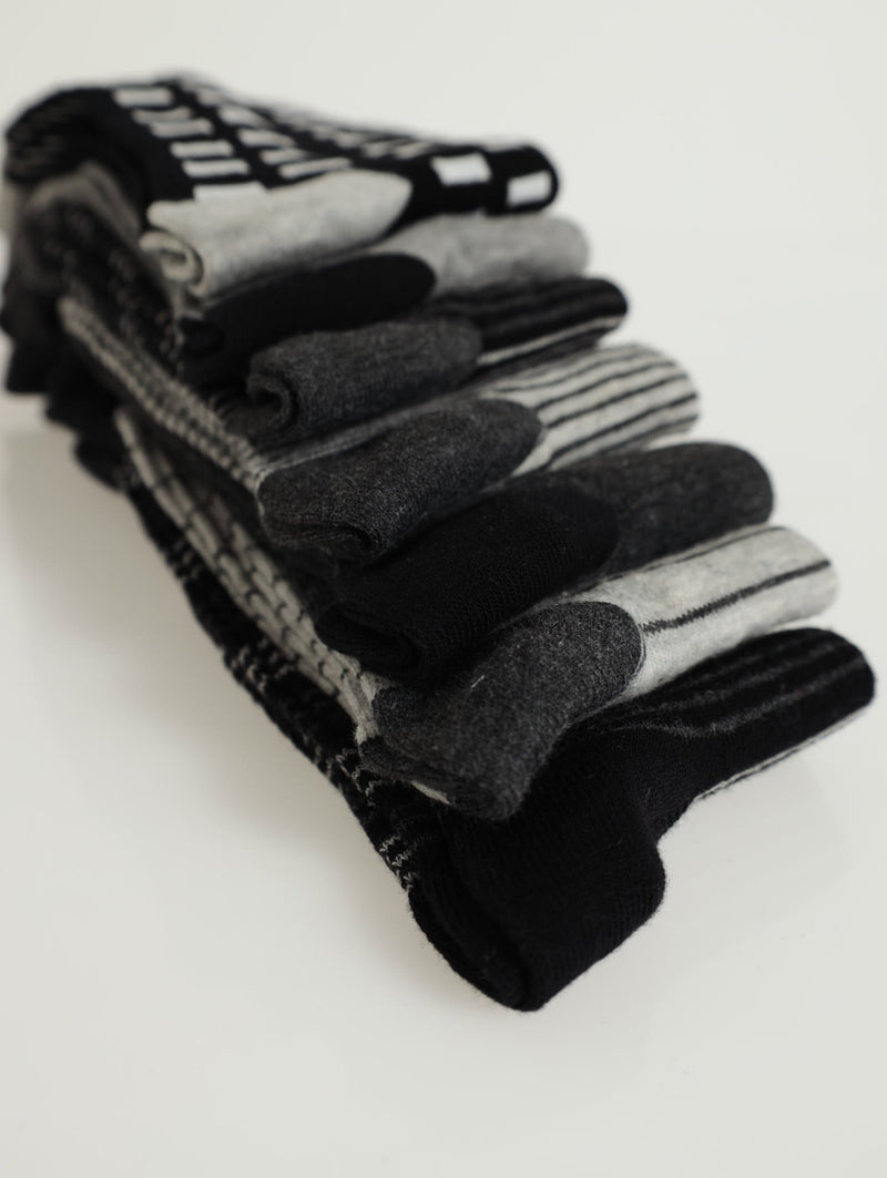 7 Pack Anklet Sock - Grey Melange