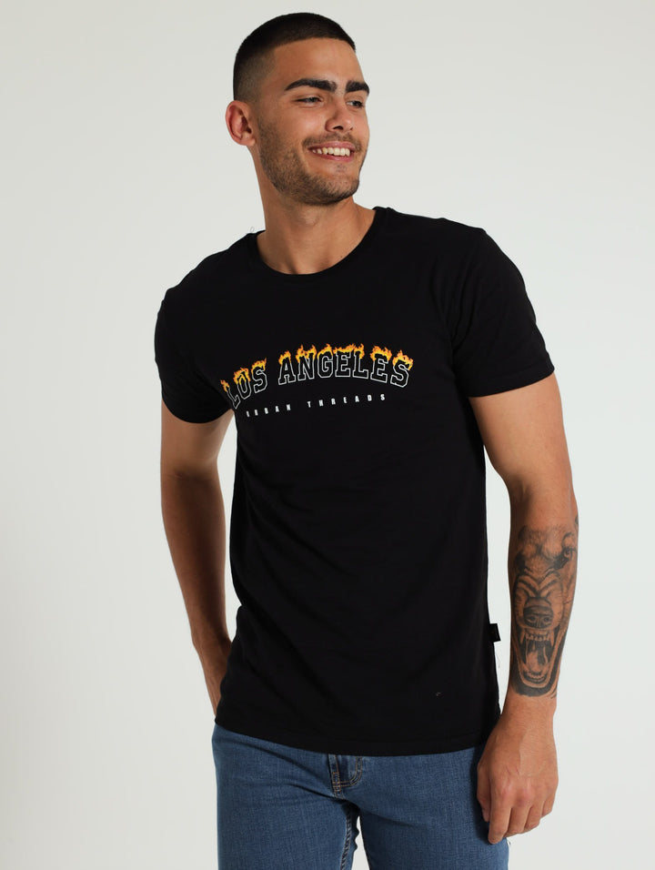 Basic Print Tee - Black