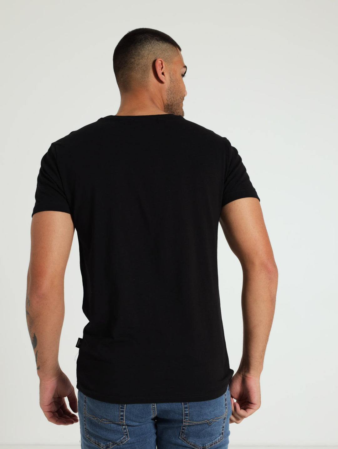 Basic Print Tee - Black