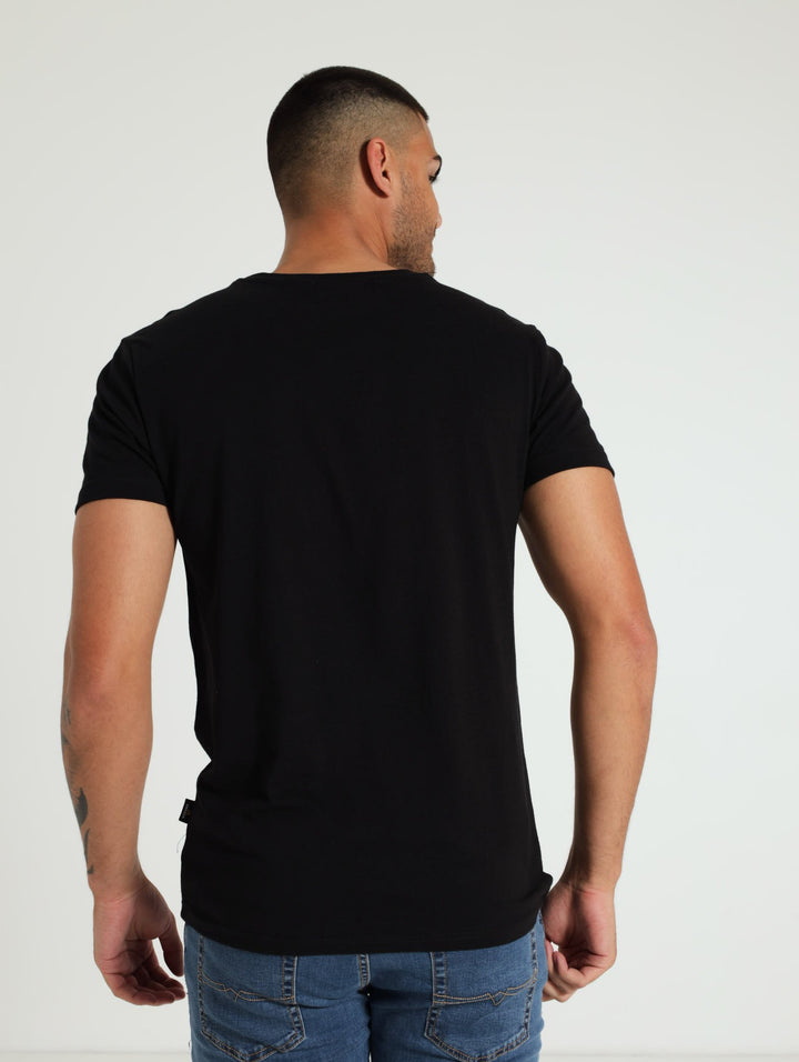 Basic Print Tee - Black