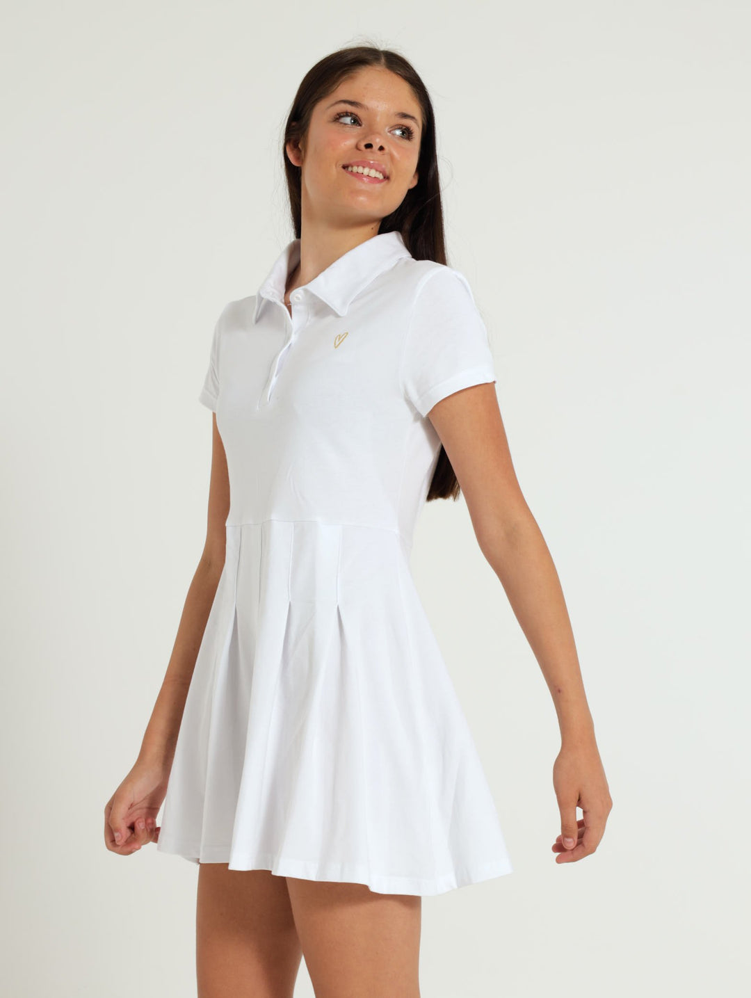 Girls Golfer Tennis Dress - White