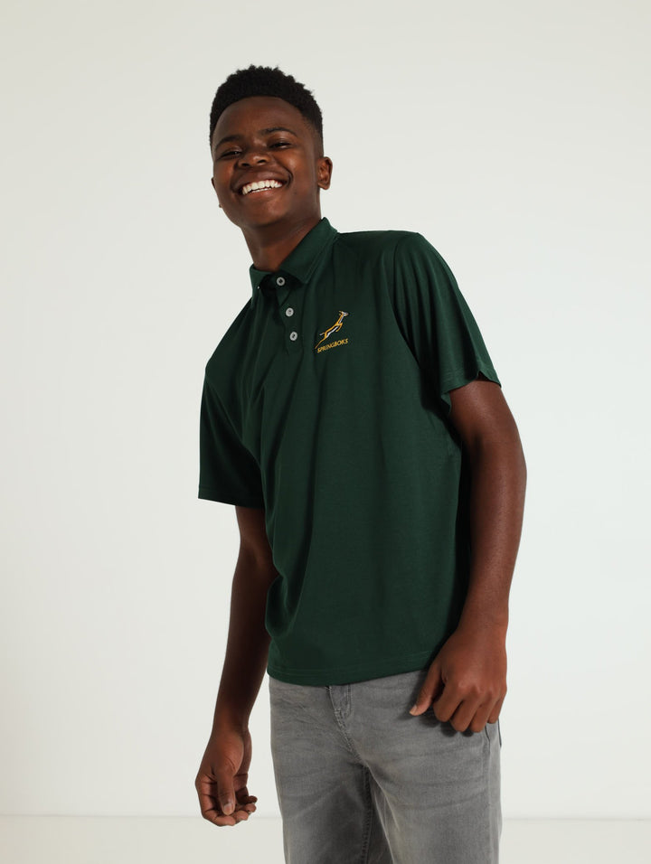 Boys Poly Golfer - Dark Green
