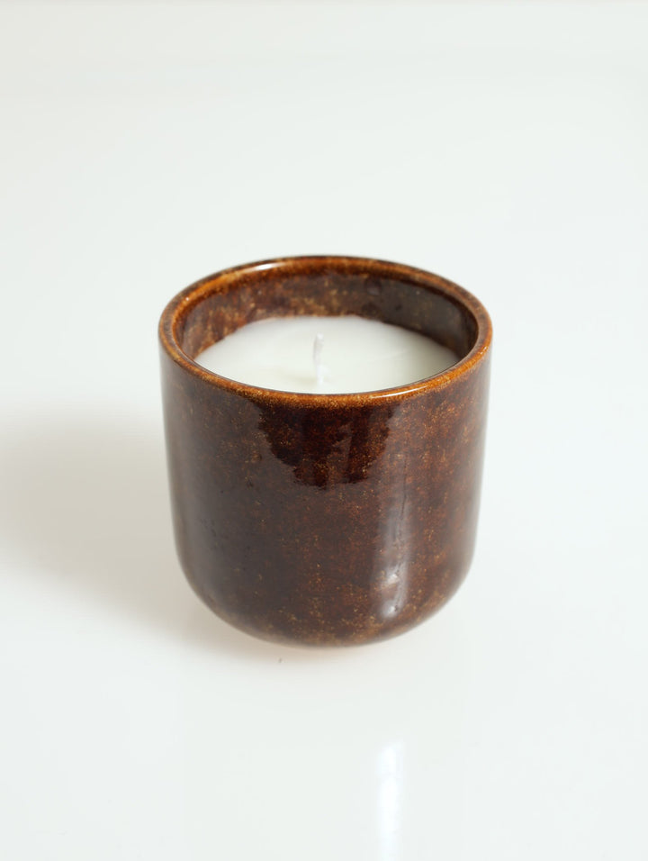 Citronella Ceramic Candle - Brown - 295g