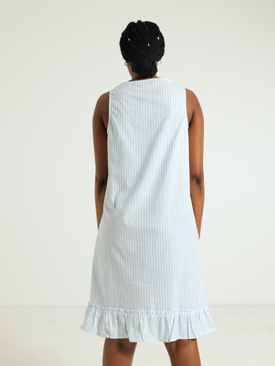 Cotton Nightie - Blue