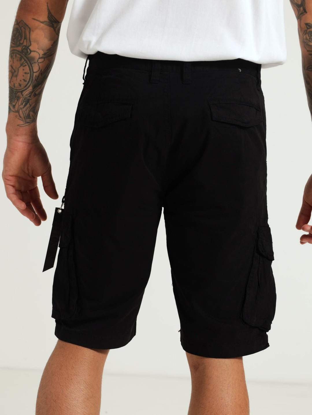 Cassian Cargo Shorts - Black
