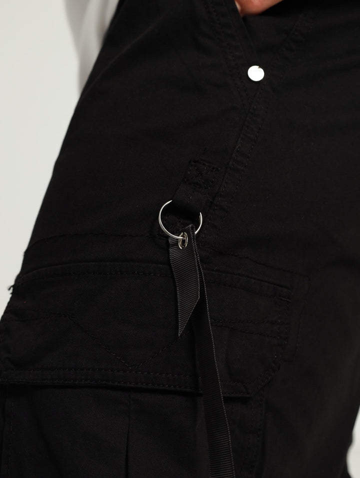 Cassian Cargo Shorts - Black