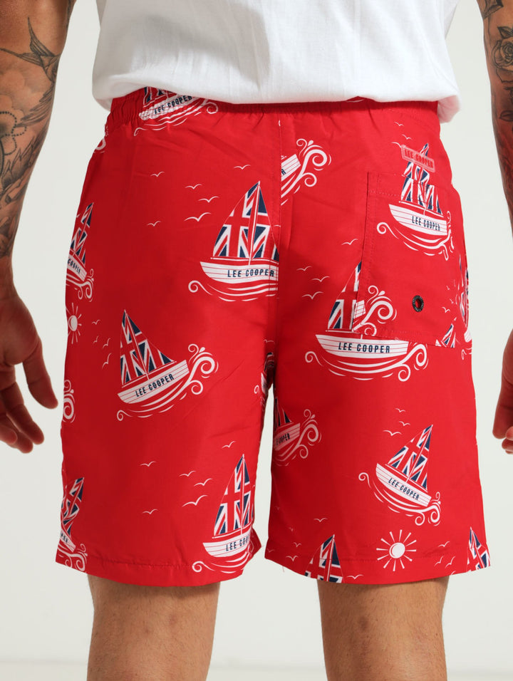 Boat Swim Shorts - Red