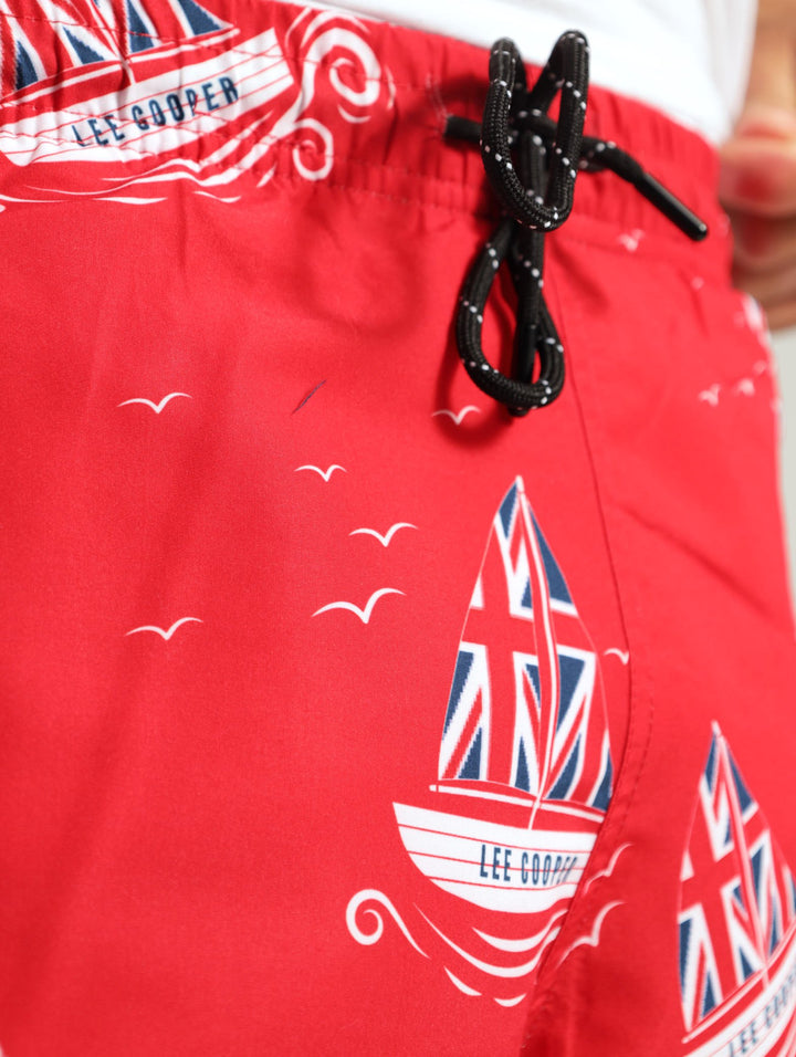Boat Swim Shorts - Red