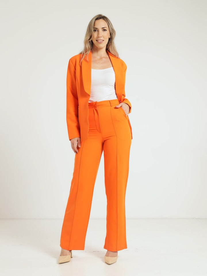 Straight Leg Pants - Orange