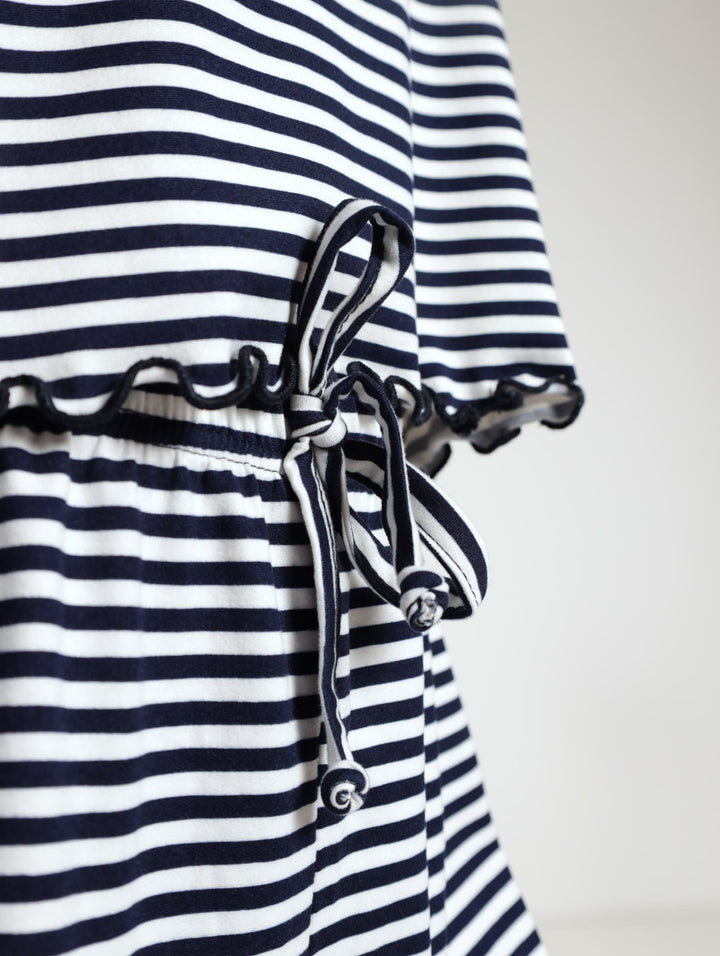 Tee And Short Ditsy Pj Set - Navy/White