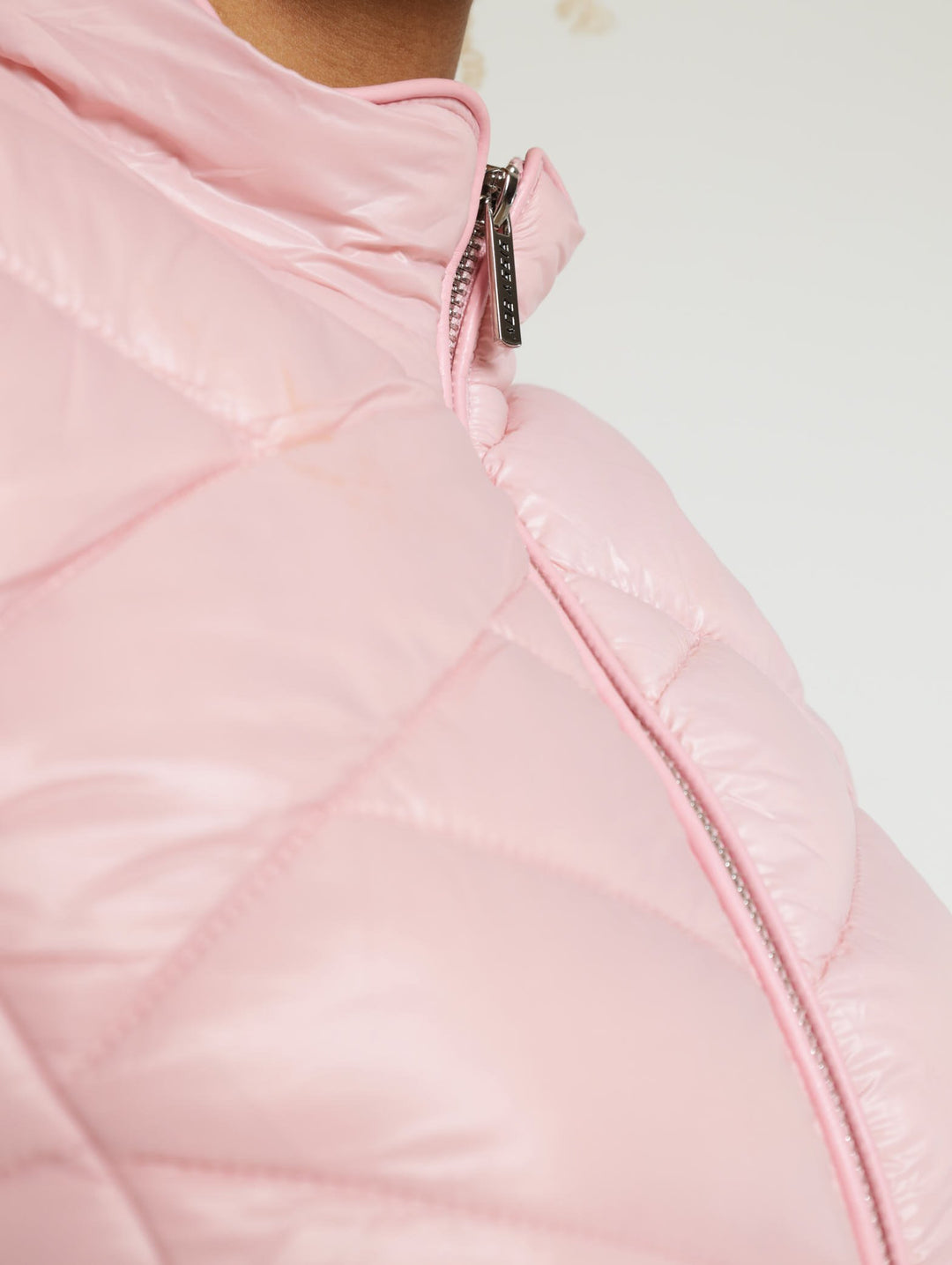 Basic Quilted Puffer Jacket - Pink