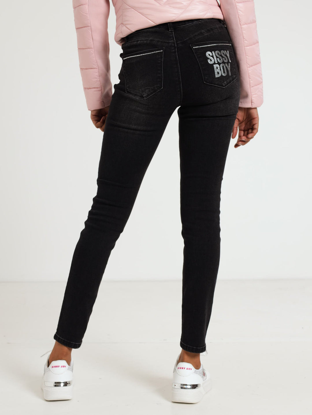 Axel Skiny Denim Jean With Diamante Details - Black