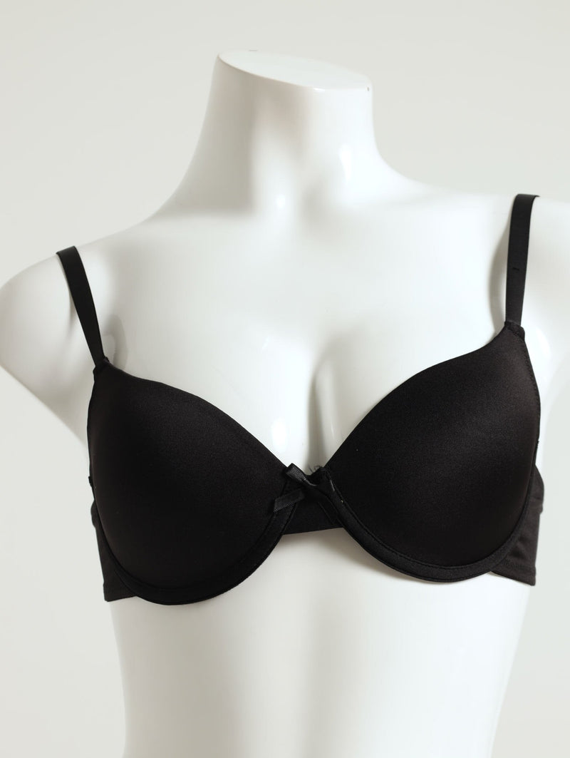 2 Pack Push Up Bra - Black/White
