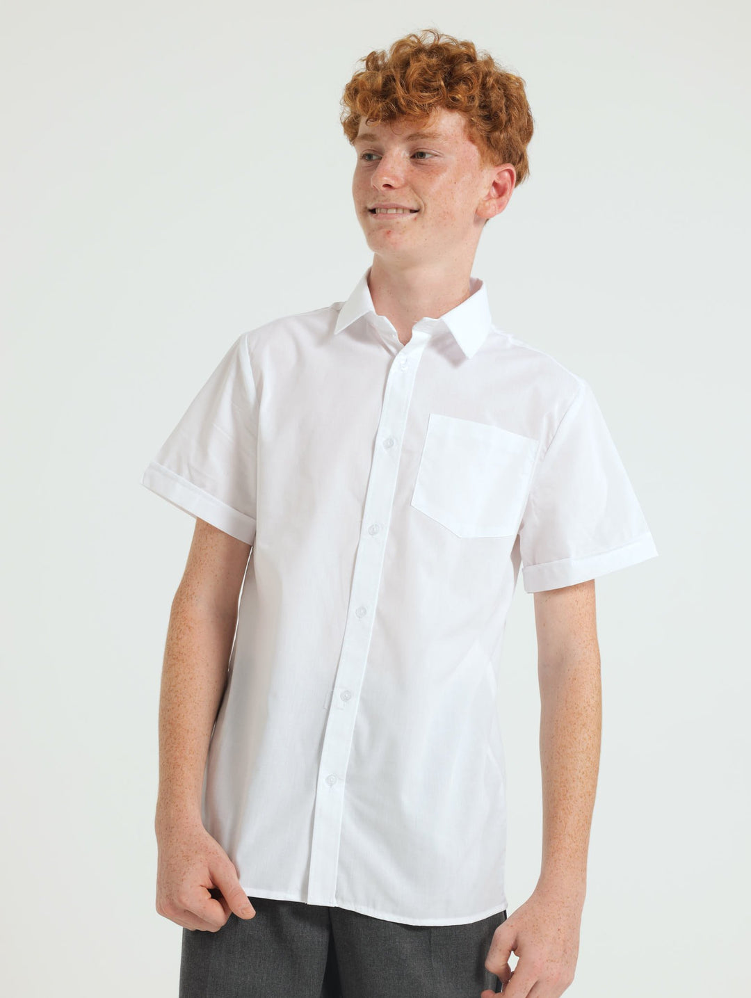 Boys 2 Pack Shirts - White