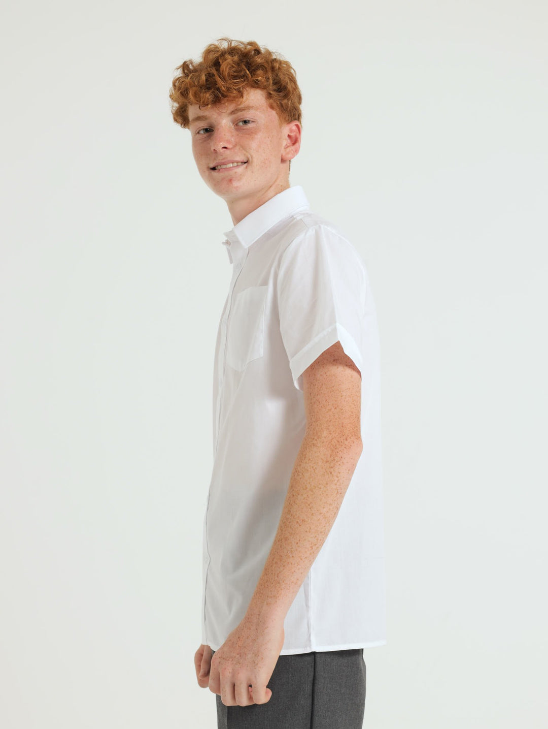 Boys 2 Pack Shirts - White