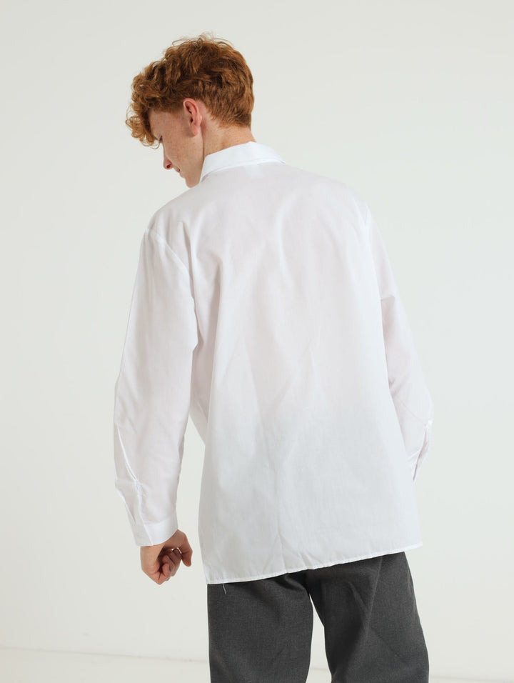 Boys Long Sleeve 2 Pack Shirts - White